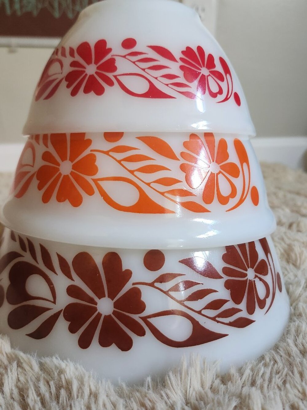 Pyrex agee Australian mixing bowls